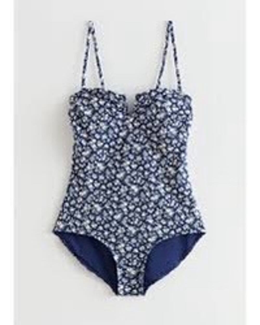 Print Sweetheart Neck One-Piece Swimsuit NWOT  (B42) size 8
